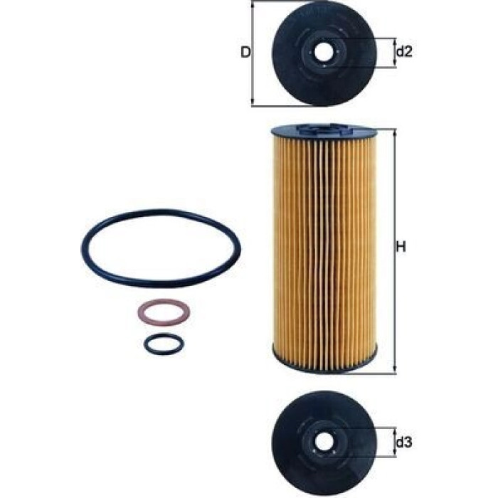 Mahle Original Ölfilter OX 137D2 Mahle Original Ölfilter OX 137D2