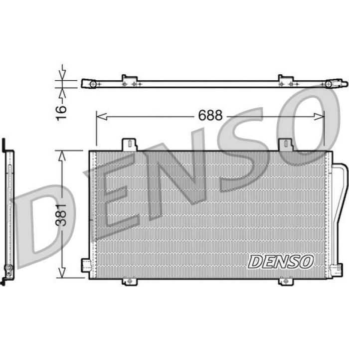 Denso Klimakondensator DCN23017 Denso Klimakondensator DCN23017