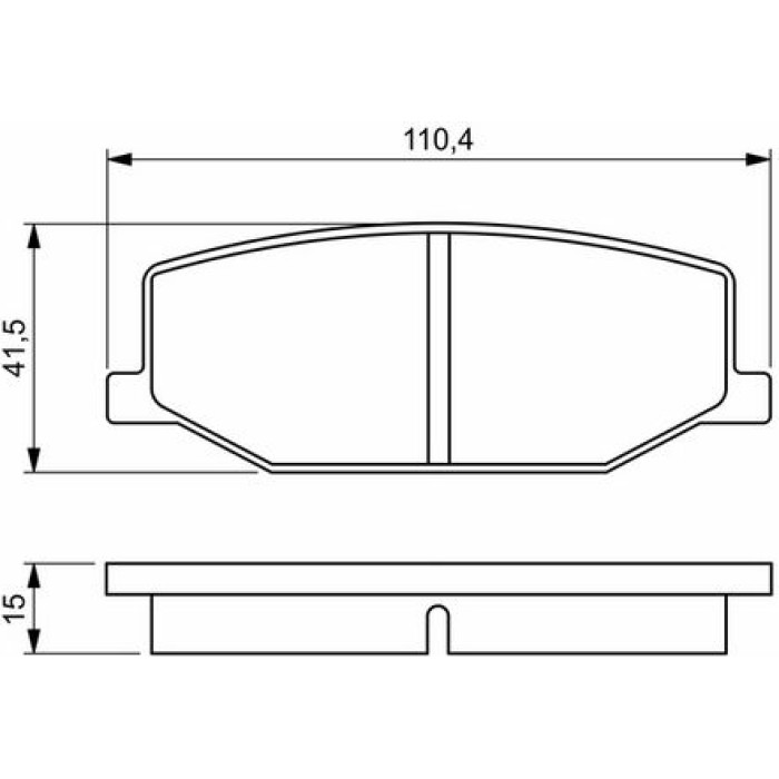 Bosch Bremsbelagsatz 0 986 460 935 Bosch Bremsbelagsatz 0 986 460 935