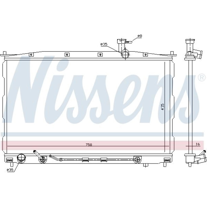 Nissens Wasserkühler PKW 67505 Nissens Wasserkühler PKW 67505