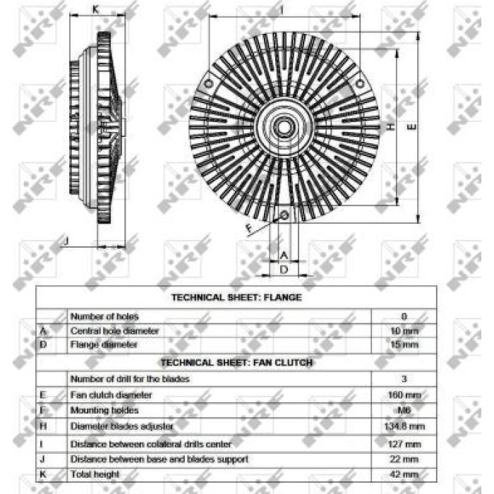 NRF Lüfterkupplung 49536 NRF Lüfterkupplung 49536