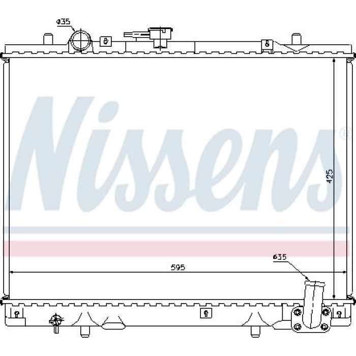 Nissens Wasserkühler PKW 62892 Nissens Wasserkühler PKW 62892