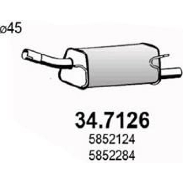 ASSO Endschalldämpfer 34.7126 ASSO Endschalldämpfer 34.7126