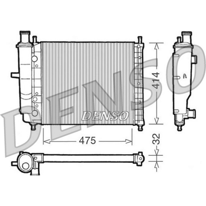 Denso Motorkühler DRM09028 Denso Motorkühler DRM09028