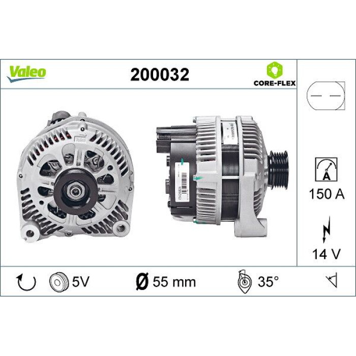 Valeo Lichtmaschine 200032 Valeo Lichtmaschine 200032