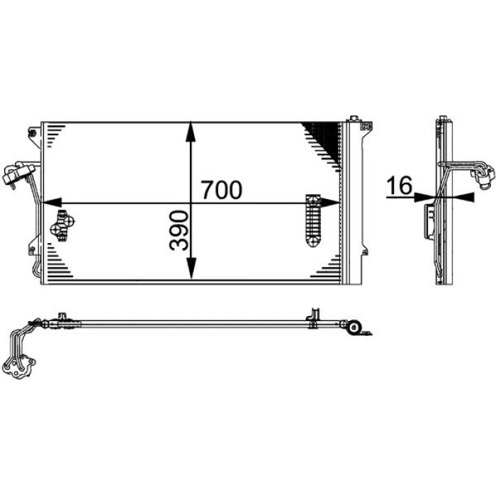 Kondensator, Klimaanlage AC 659 000P Kondensator, Klimaanlage AC 659 000P