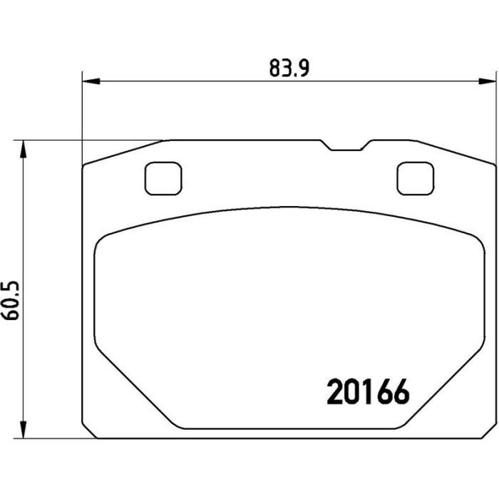 BREMBO Bremsbelagsatz, Scheibenbremse P 41 001