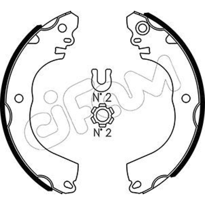 CIFAM Bremsbackensatz 153-509 CIFAM Bremsbackensatz 153-509
