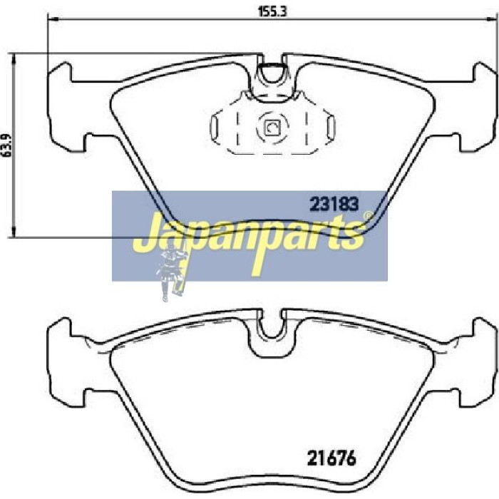 Japanparts Bremsbeläge PA-0112AF Japanparts Bremsbeläge PA-0112AF