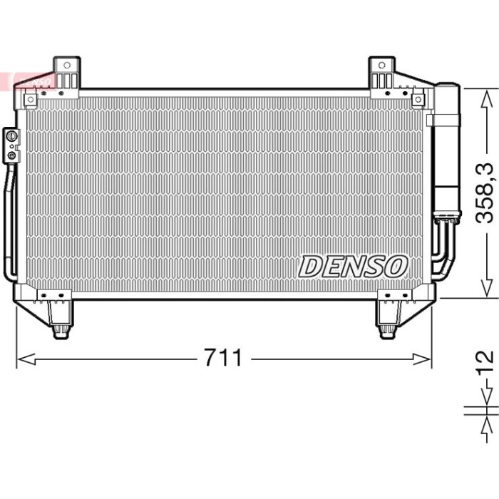 Denso Klimakondensator DCN45011 Denso Klimakondensator DCN45011
