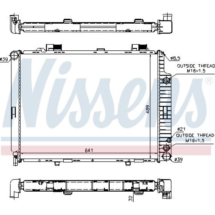 Nissens Wasserkühler PKW 62691A Nissens Wasserkühler PKW 62691A