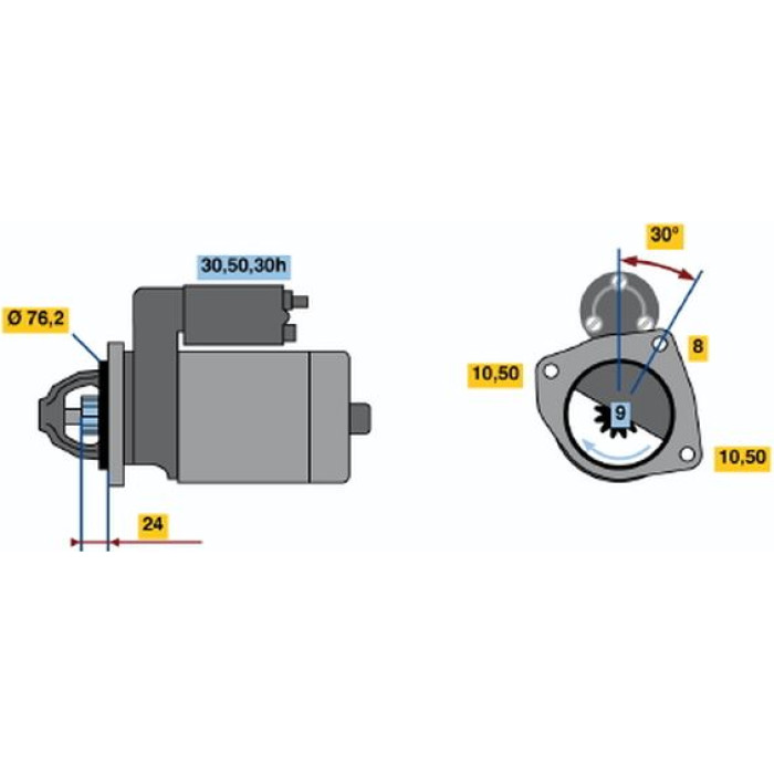 Bosch Starter 0 986 014 900 Bosch Starter 0 986 014 900