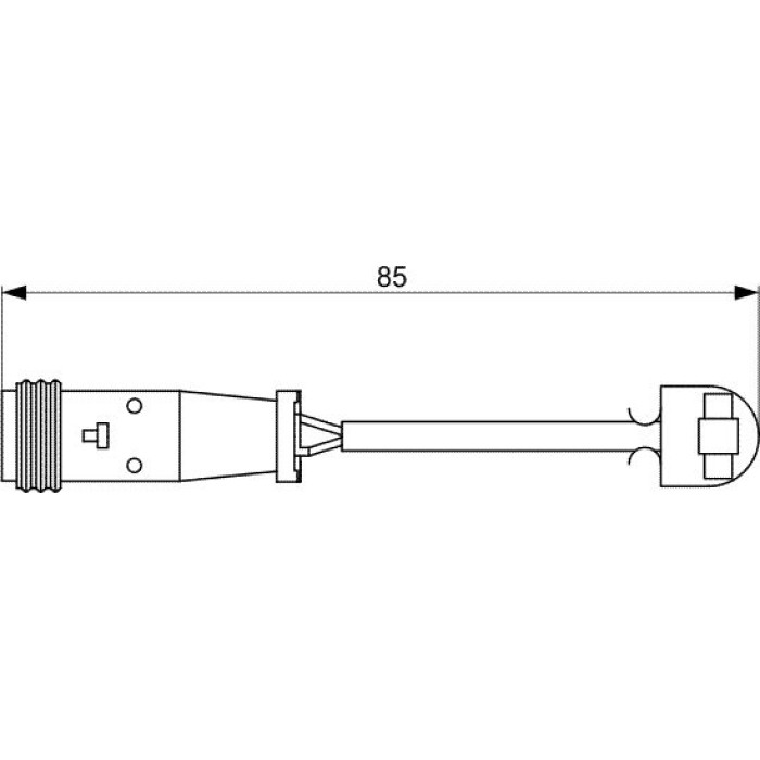 Bosch Bremsbelagverschleißsensor 1987473038 Bosch Bremsbelagverschleißsensor 1987473038