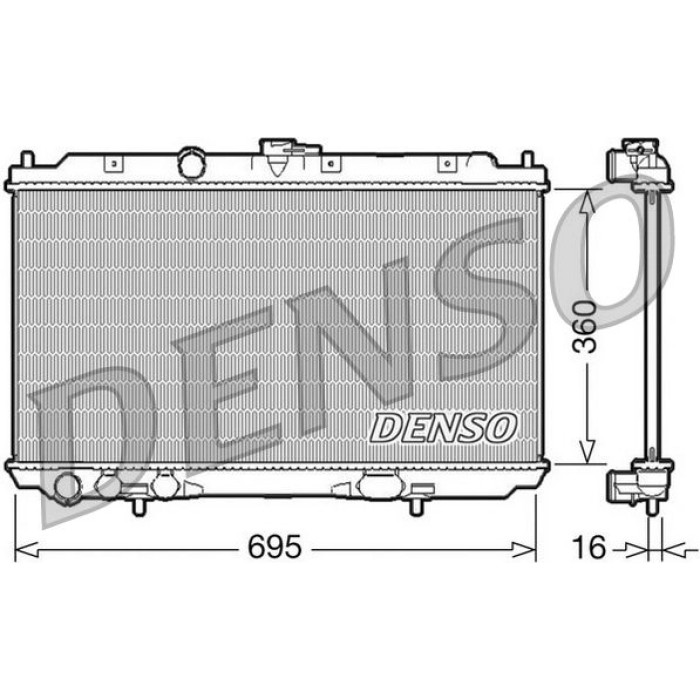 Denso Motorkühler DRM46027 Denso Motorkühler DRM46027