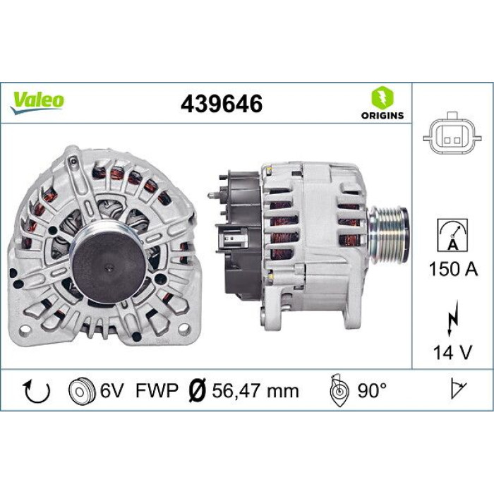 Valeo Lichtmaschine 439646 Valeo Lichtmaschine 439646