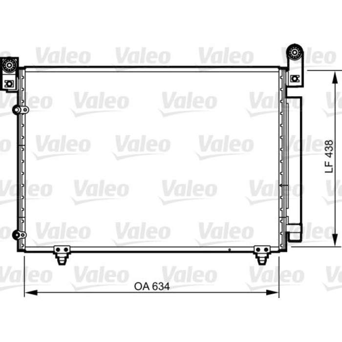 Valeo Klimakondensator 814266 Valeo Klimakondensator 814266