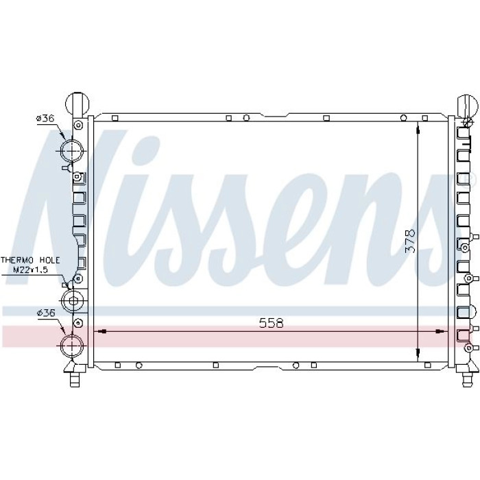 Nissens Wasserkühler PKW 60035 Nissens Wasserkühler PKW 60035