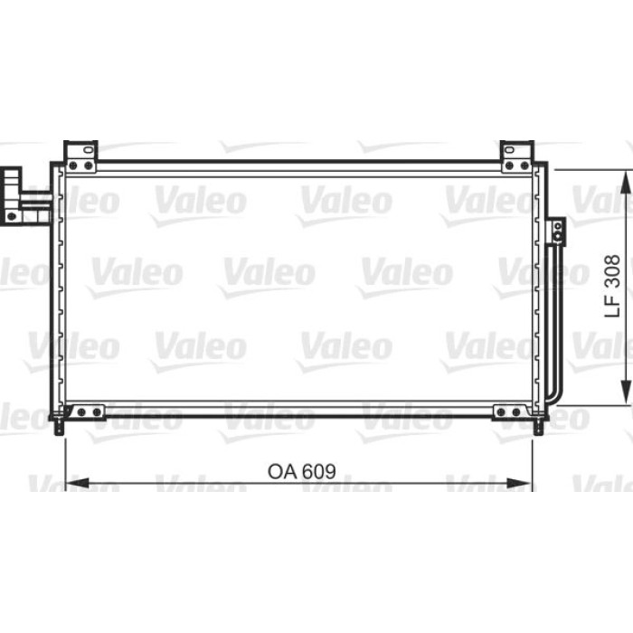 Valeo Klimakondensator 818087 Valeo Klimakondensator 818087