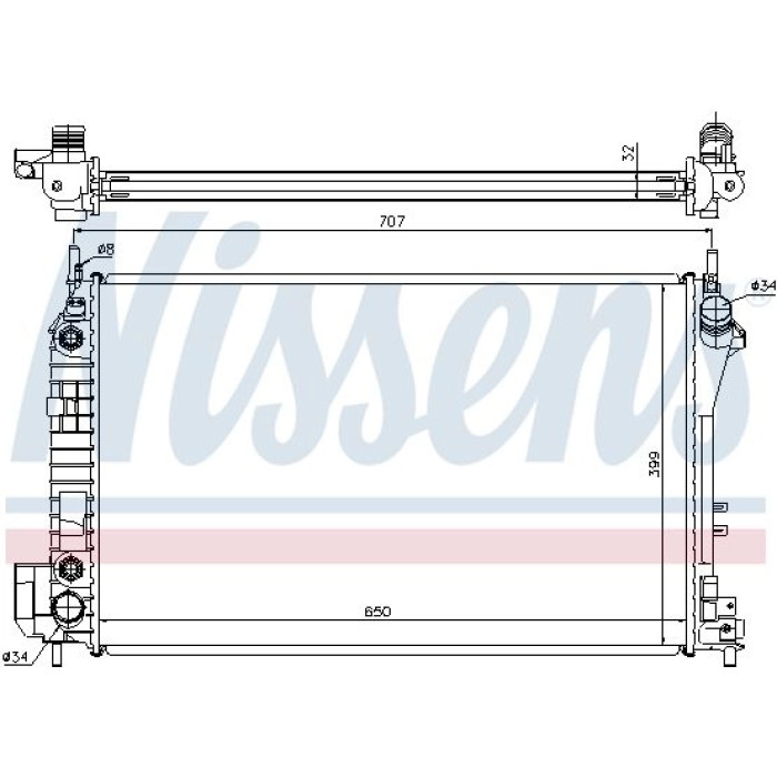 Nissens Wasserkühler PKW 63023A Nissens Wasserkühler PKW 63023A