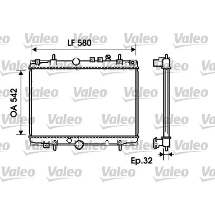 Valeo Motorkühler 734279 Valeo Motorkühler 734279