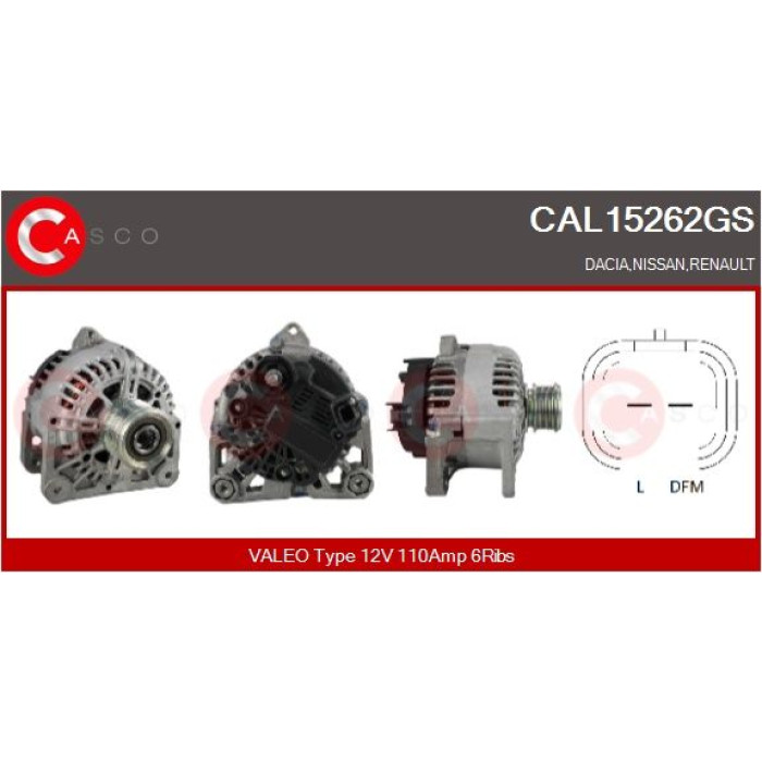 CASCO Generator CAL15262GS CASCO Generator CAL15262GS