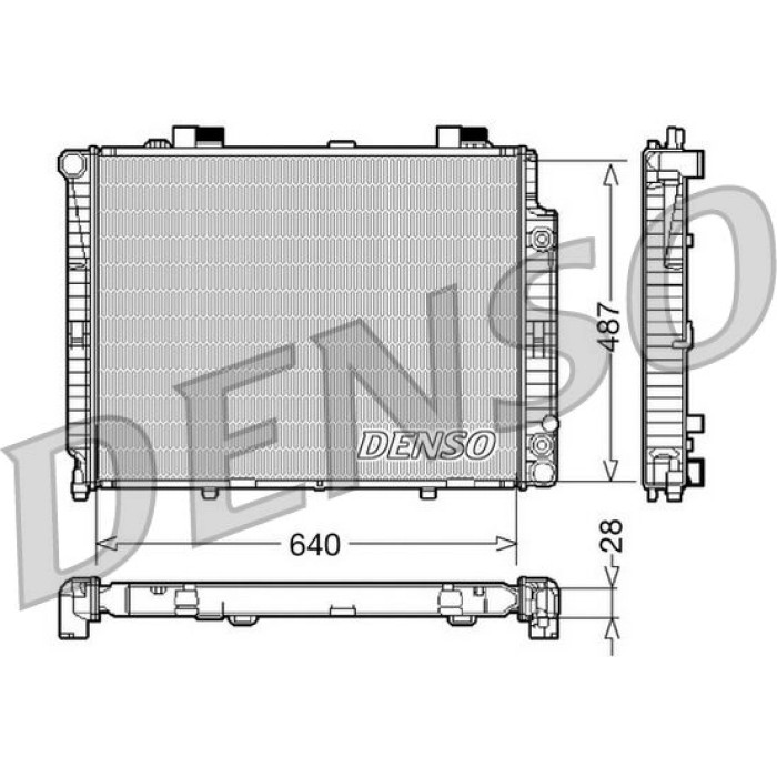 Denso Motorkühler DRM17088 Denso Motorkühler DRM17088