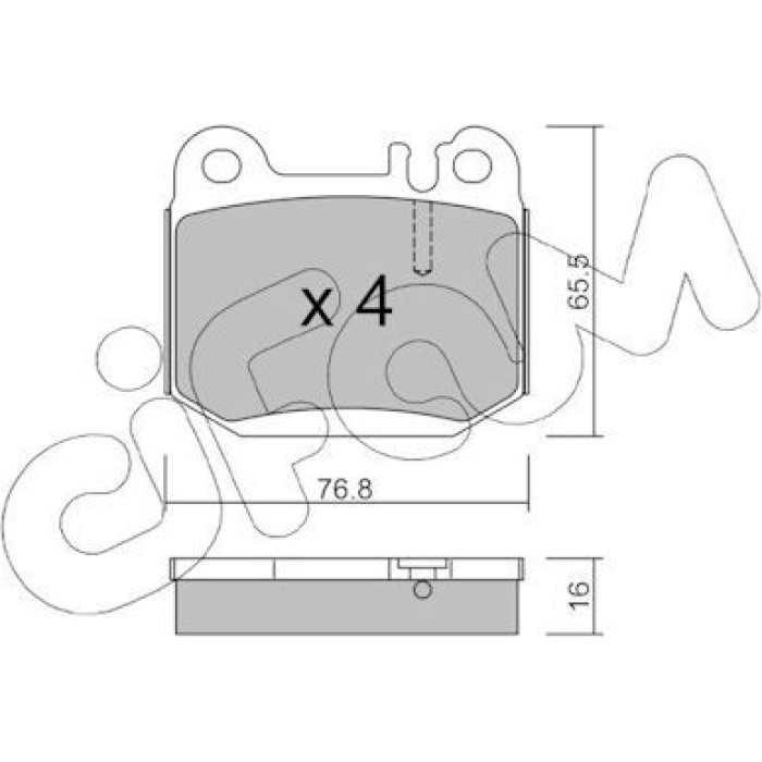 CIFAM Bremsbelagsatz, Scheibenbremse 822-564-0 CIFAM Bremsbelagsatz, Scheibenbremse 822-564-0
