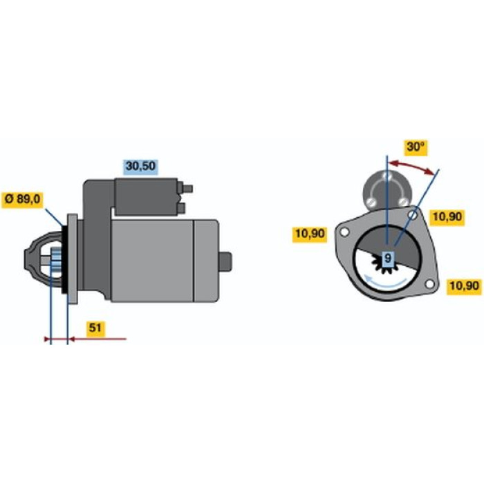 Bosch Starter 0 986 017 990 Bosch Starter 0 986 017 990