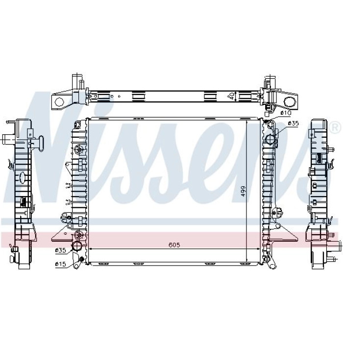 Nissens Wasserkühler PKW 64321A Nissens Wasserkühler PKW 64321A