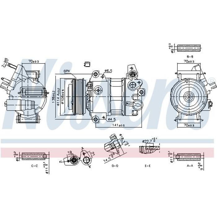 Nissens Klimakompressor 890786 Nissens Klimakompressor 890786