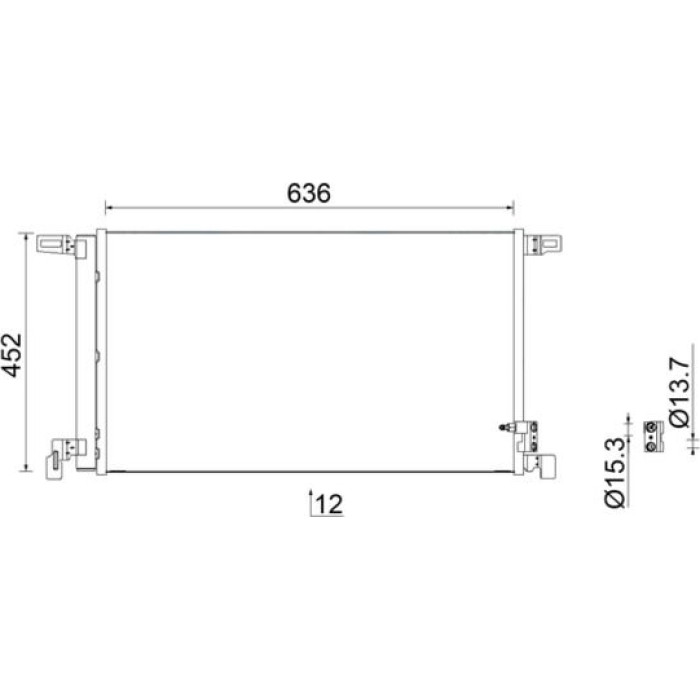 MAHLE Kondensator, Klimaanlage AC 952 000S MAHLE Kondensator, Klimaanlage AC 952 000S
