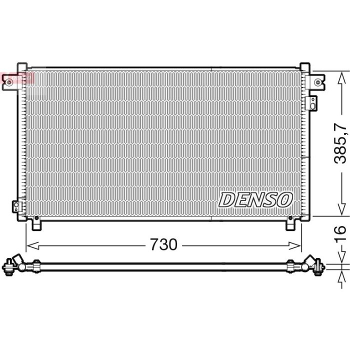 Denso Klimakondensator DCN46033 Denso Klimakondensator DCN46033