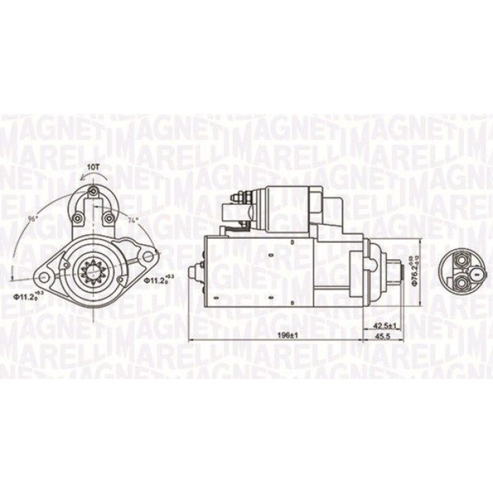 Magneti Marelli Anlasser 063721286010 Magneti Marelli Anlasser 063721286010