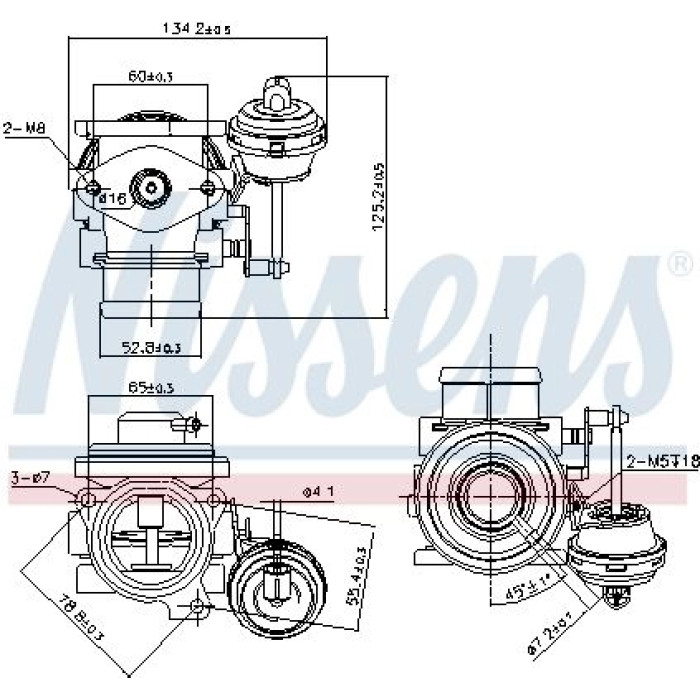 98182 Nissens AGR-Ventil 98182 98182 Nissens AGR-Ventil 98182