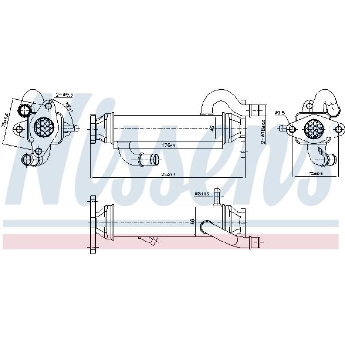 Nissens AGR-Kühler 989328 Nissens AGR-Kühler 989328