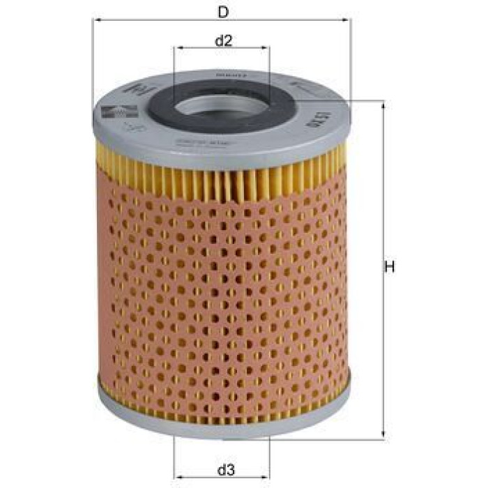 OX 51 MAHLE Ölfilter OX 51, Filtereinsatz, Höhe 115 mm – u. a. für BMW 2500-3.3 (E3), 2.5-3.2 Coupé (E9), 5er (E12) – OE Nummer 11421251964 - l OX 51 MAHLE Ölfilter OX 51, Filtereinsatz, Höhe 115 mm – u. a. für BMW 2500-3.3 (E3), 2.5-3.2 Coupé (E9), 5er (E12) – OE Nummer 11421251964 - l