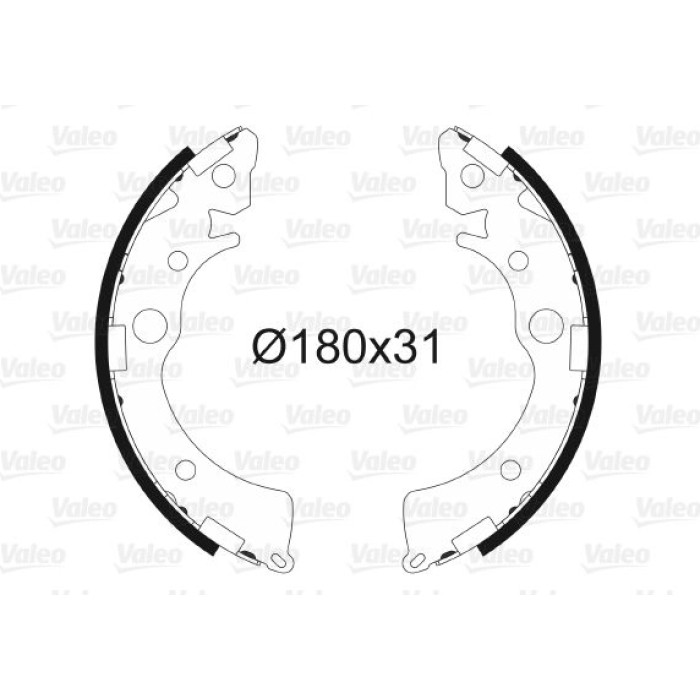 Valeo Bremsbacken 562734