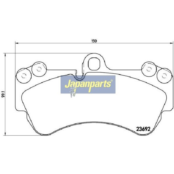 Japanparts Bremsbeläge PA-0949AF Japanparts Bremsbeläge PA-0949AF