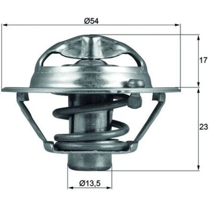 Thermostateinsatz mit Dichtung TX 118 82D Thermostateinsatz mit Dichtung TX 118 82D