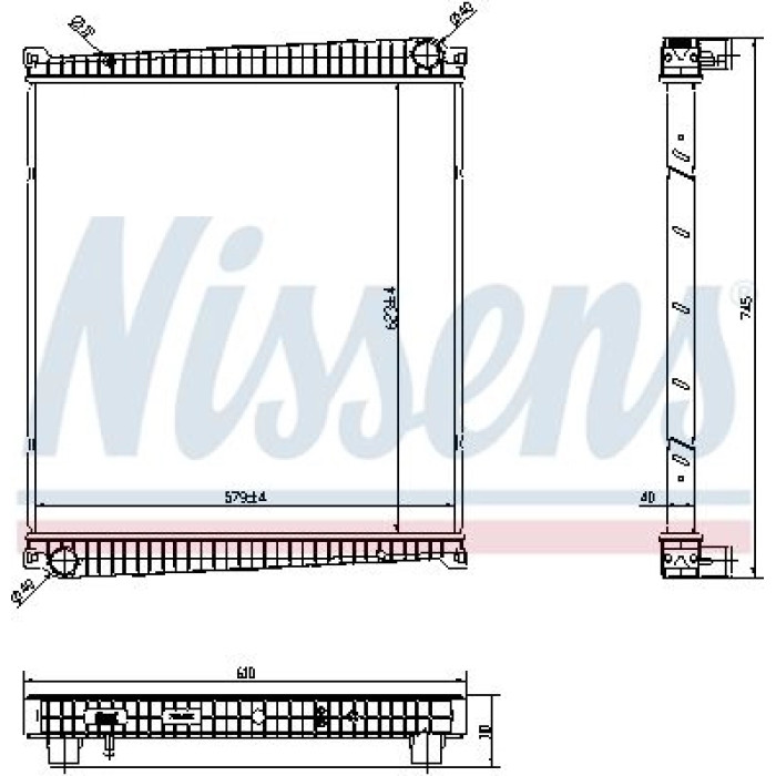Nissens Wasserkühler LKW 6378750