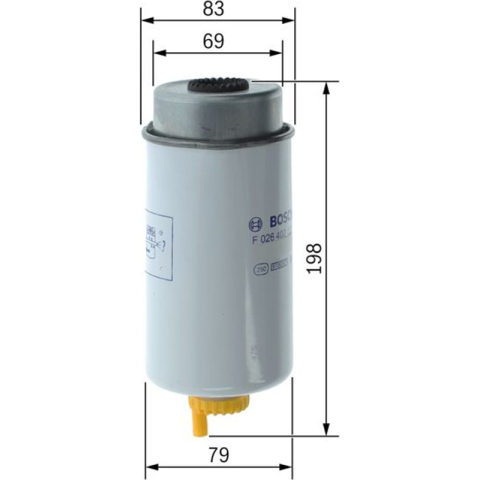 Bosch Kraftstofffilter Ford Transit 2.0-2.4Tdci 02-06 F 026 402 122 Bosch Kraftstofffilter Ford Transit 2.0-2.4Tdci 02-06 F 026 402 122
