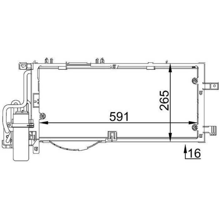 MAHLE Kondensator, Klimaanlage AC 309 001S MAHLE Kondensator, Klimaanlage AC 309 001S