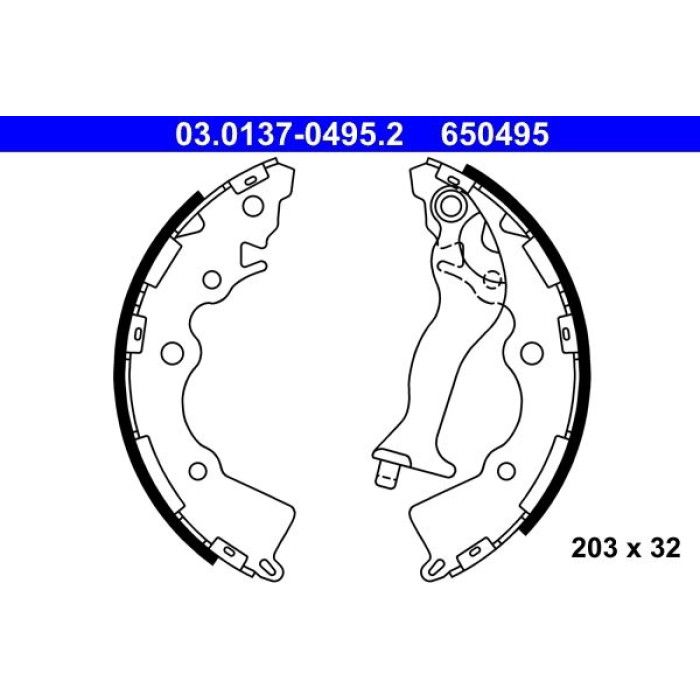 ATE Bremsbackensatz 03.0137-0495.2