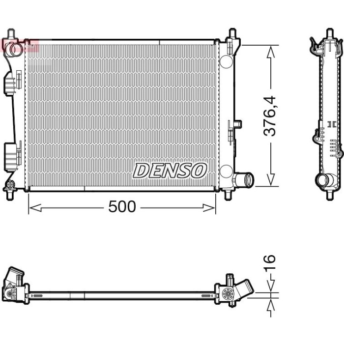 Denso Motorkühler DRM41017 Denso Motorkühler DRM41017
