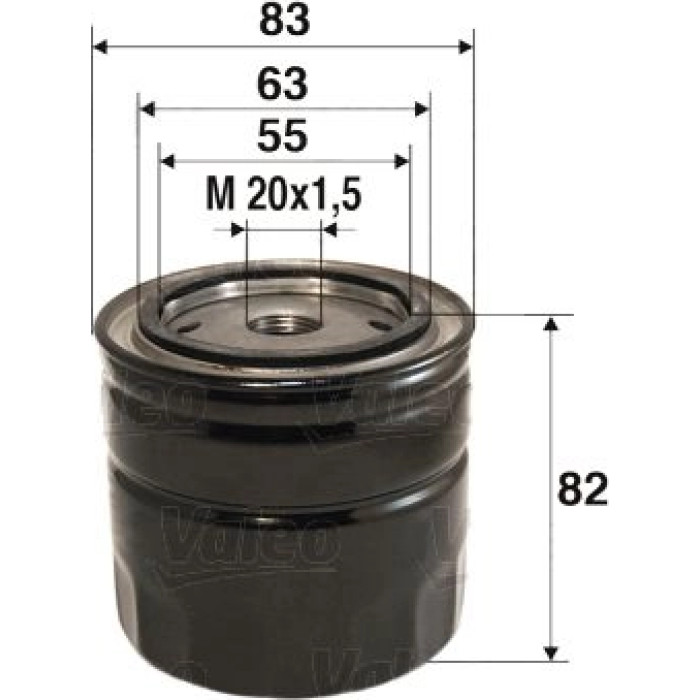 Valeo Ölfilter 586060 Valeo Ölfilter 586060