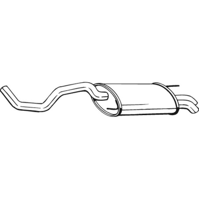 Bosal Schalldämpfer 233-537 Bosal Schalldämpfer 233-537