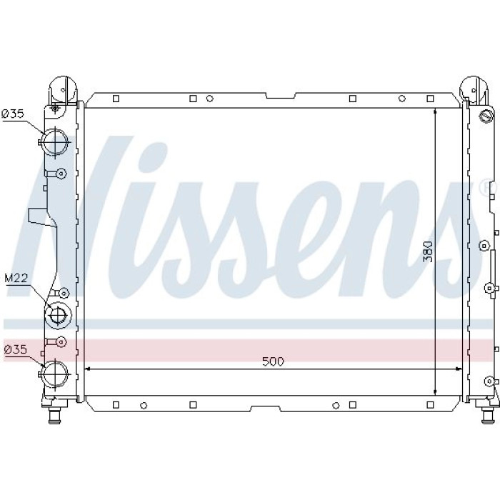Nissens Wasserkühler PKW 60024 Nissens Wasserkühler PKW 60024