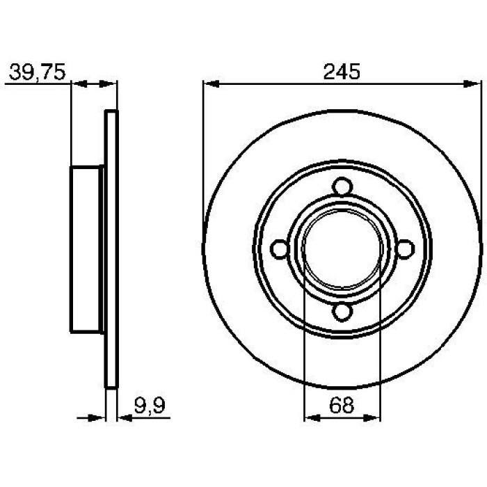 Bosch Bremsscheibe Hinterachse 0 986 478 216 Bosch Bremsscheibe Hinterachse 0 986 478 216