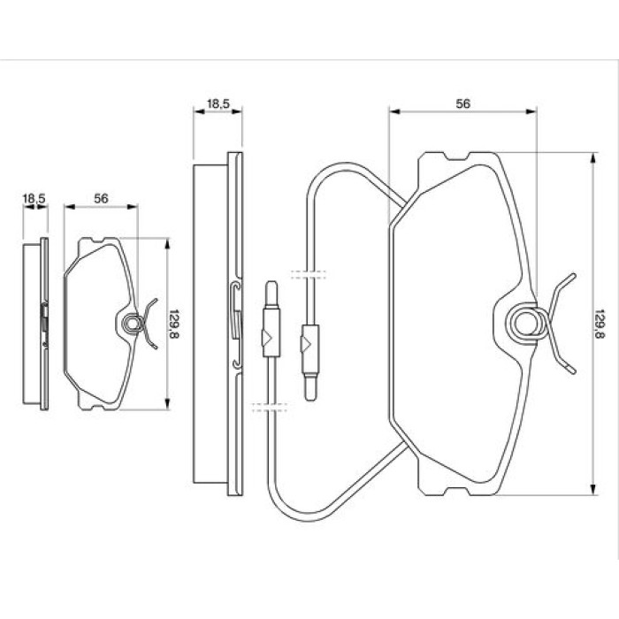 0 986 469 191 Bosch Bremsbelagsatz 0 986 469 191 0 986 469 191 Bosch Bremsbelagsatz 0 986 469 191