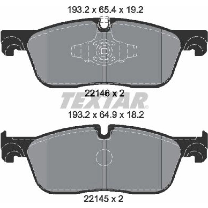Textar Bremsbelagsatz 2214601 Textar Bremsbelagsatz 2214601